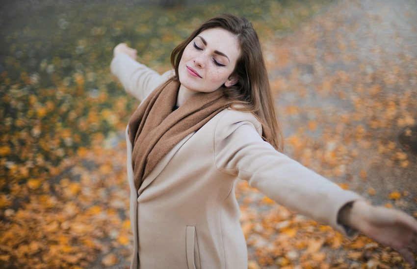 happy confident woman