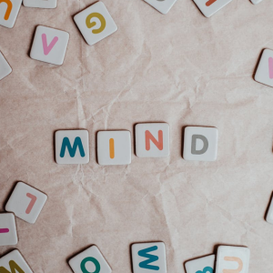 the word mind spelt out with small tiles